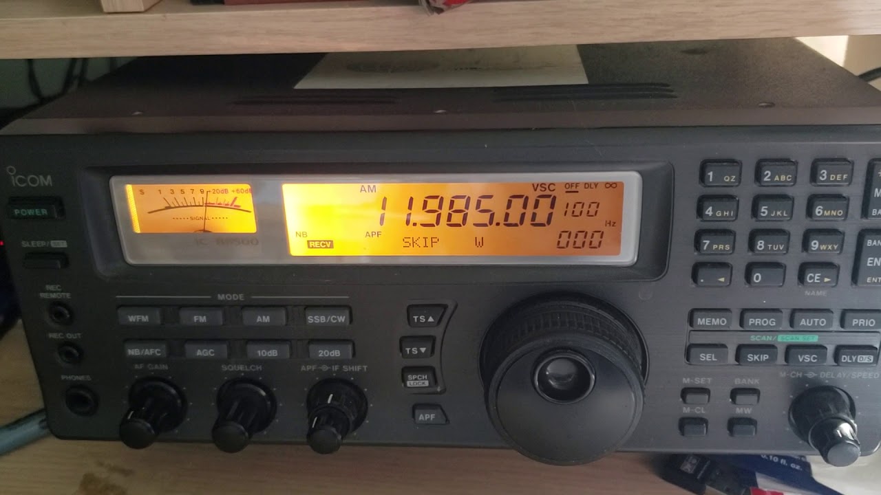 Radio Japan via Madagascar 11985 kHz Shortwave on IC R8500