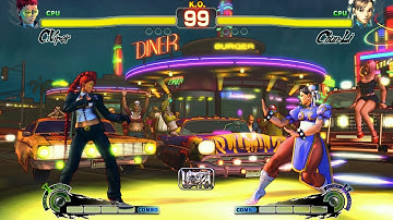C. Viper vs Chun-Li! Special Fight Request CPU vs CPU v2