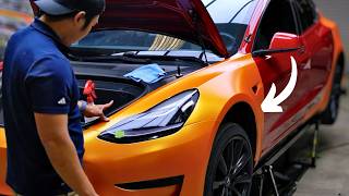Model 3 "Legacy" Fender Vinyl Wrap for Beginners | Full DIY Process