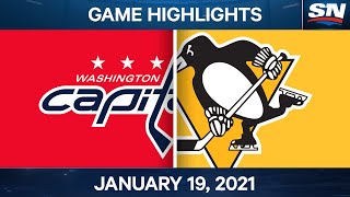 NHL Game Highlights | Capitals vs. Penguins - Jan. 19, 2021