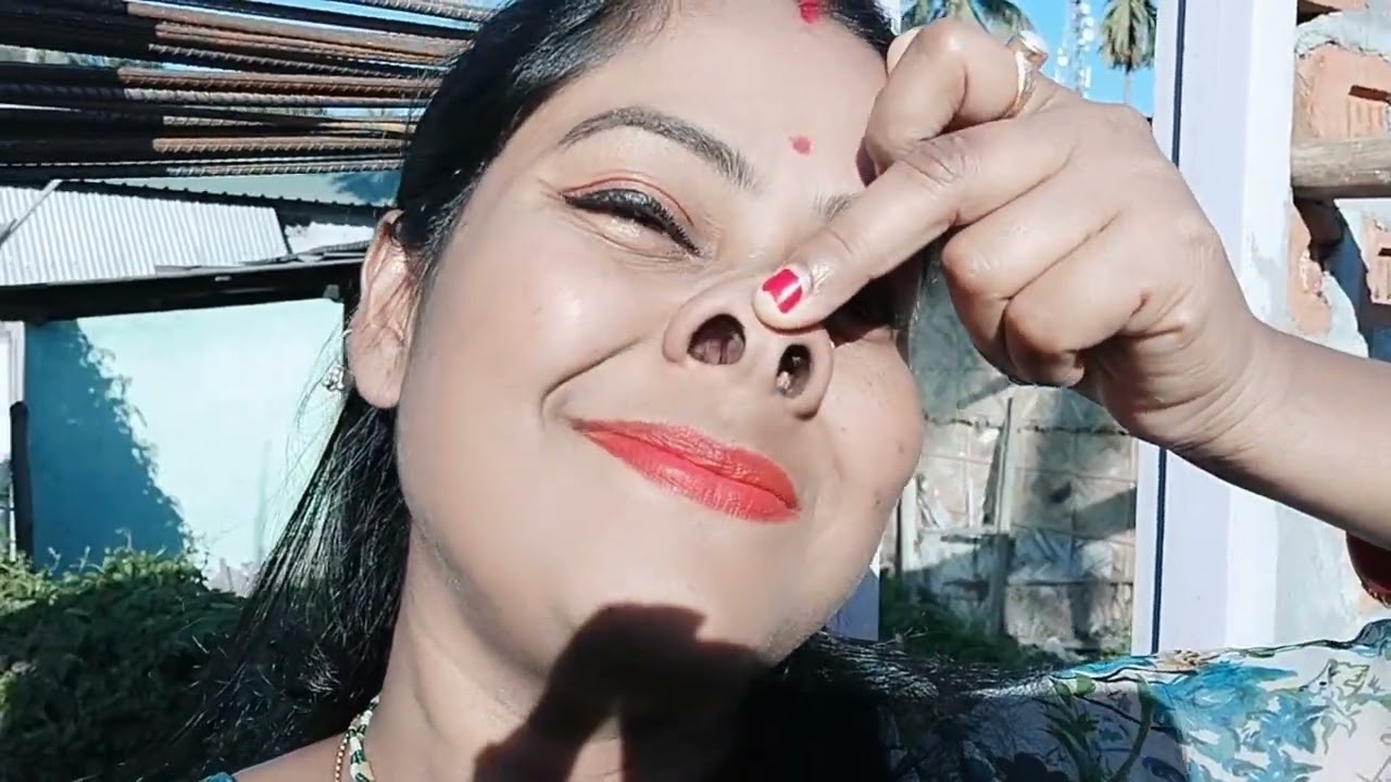 piggy nose challenge video#with lip smelling#zoom camera#funny video#rupsa vlog#daily vlog#daily