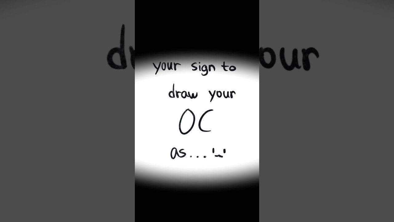 your sign to draw your OC as…😵‍💫 