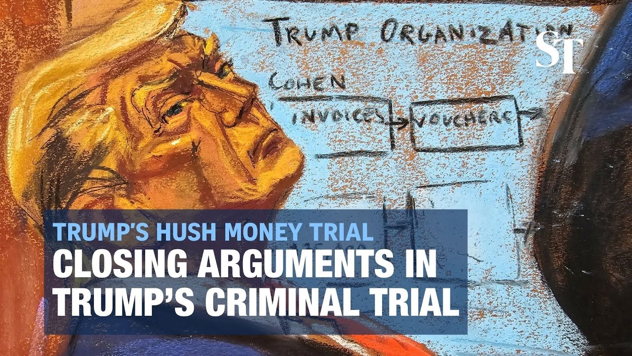 Lawyers present closing arguments in Trump hush-money trial - YouTube