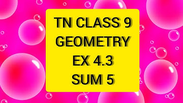 TN Samacheer 9 Maths Geometry Ex 4.3 Sum 5