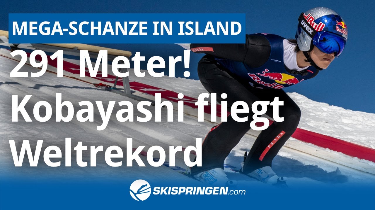 291 Meter Ryoyu Kobayashi fliegt in Island zum Weltrekord