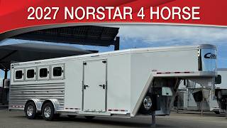 2027 Cimarron Norstar 4 Horse With V Nose And Side Ramp Tack