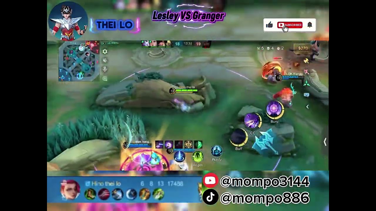 Mobile legends.    Lesley VS Graner. Love u🇲🇲🇲🇲