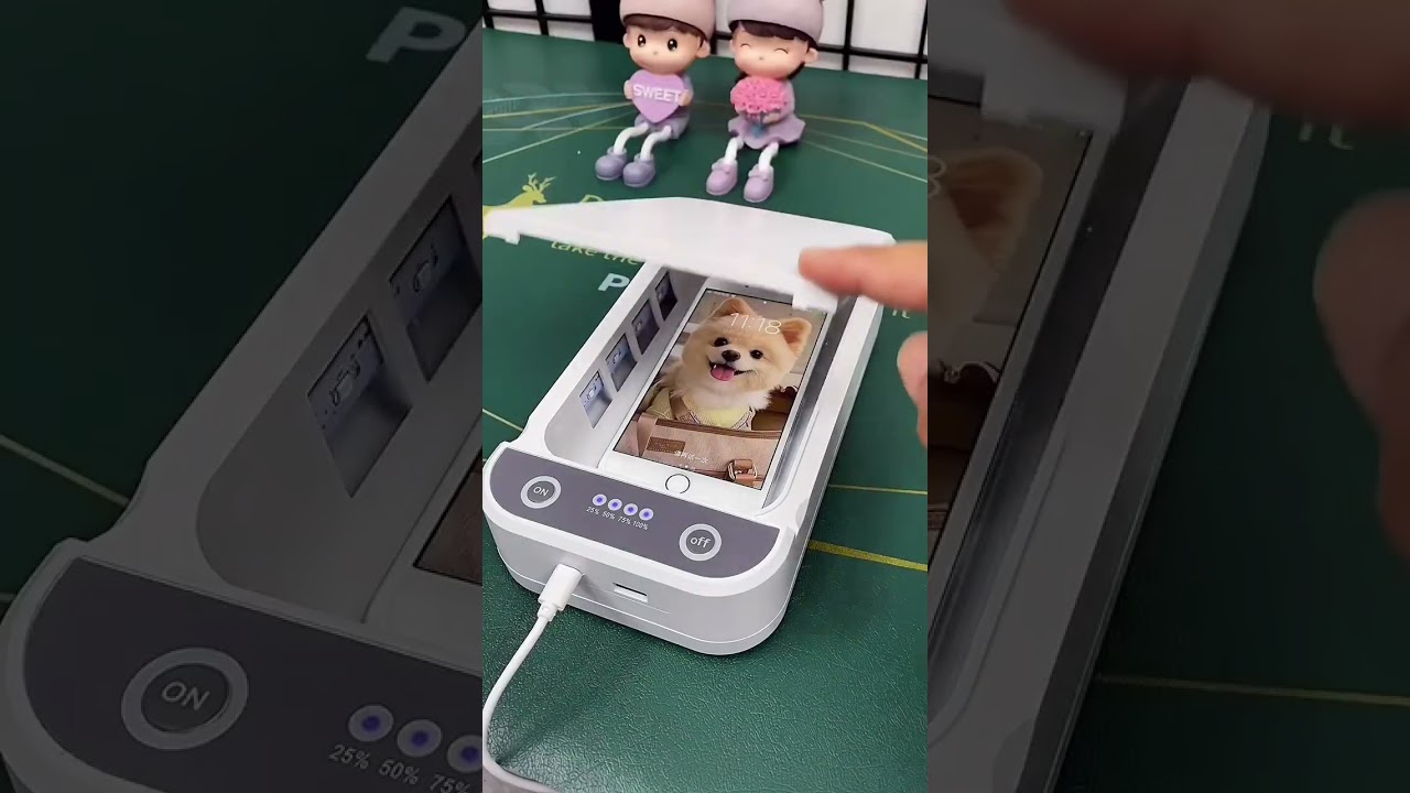 Phone disinfection box