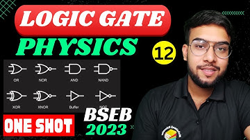 Logic Gate and Binary number | Semiconductor Class 12 for Board Exam with trick