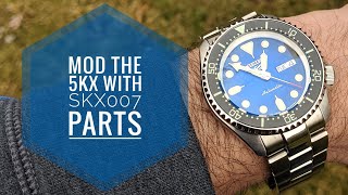 Can you mod a Seiko 5 (5KX) with SKX007 Parts? Let's find out! - YouTube
