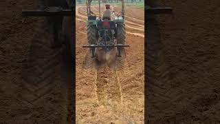 Bedmaker with john deere 5050d tractor #farming #tractor #bedmaker