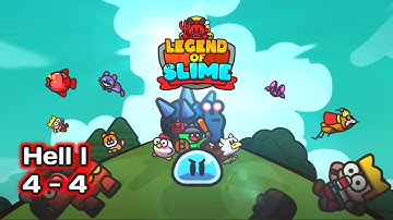 Legend of Slime : IDLE RPG - Gameplay Walkthrough Stage (HELL I  4-4)