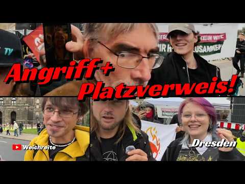 Assault + Expulsion order! Dresden "Major demonstration regarding the election results in Saxony-...