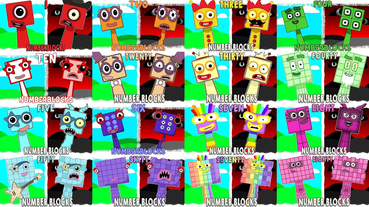 My Sprunki OC: NumberBlocks 1 to 80  (From ONE, TWO THREE, FOUR ... FIFTY, SIXTY, SEVENTY, EIGHTY )