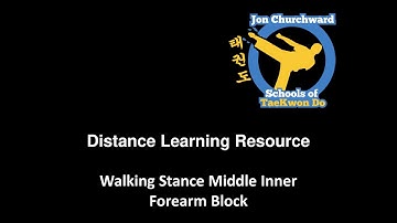Walking stance middle inner forearm block