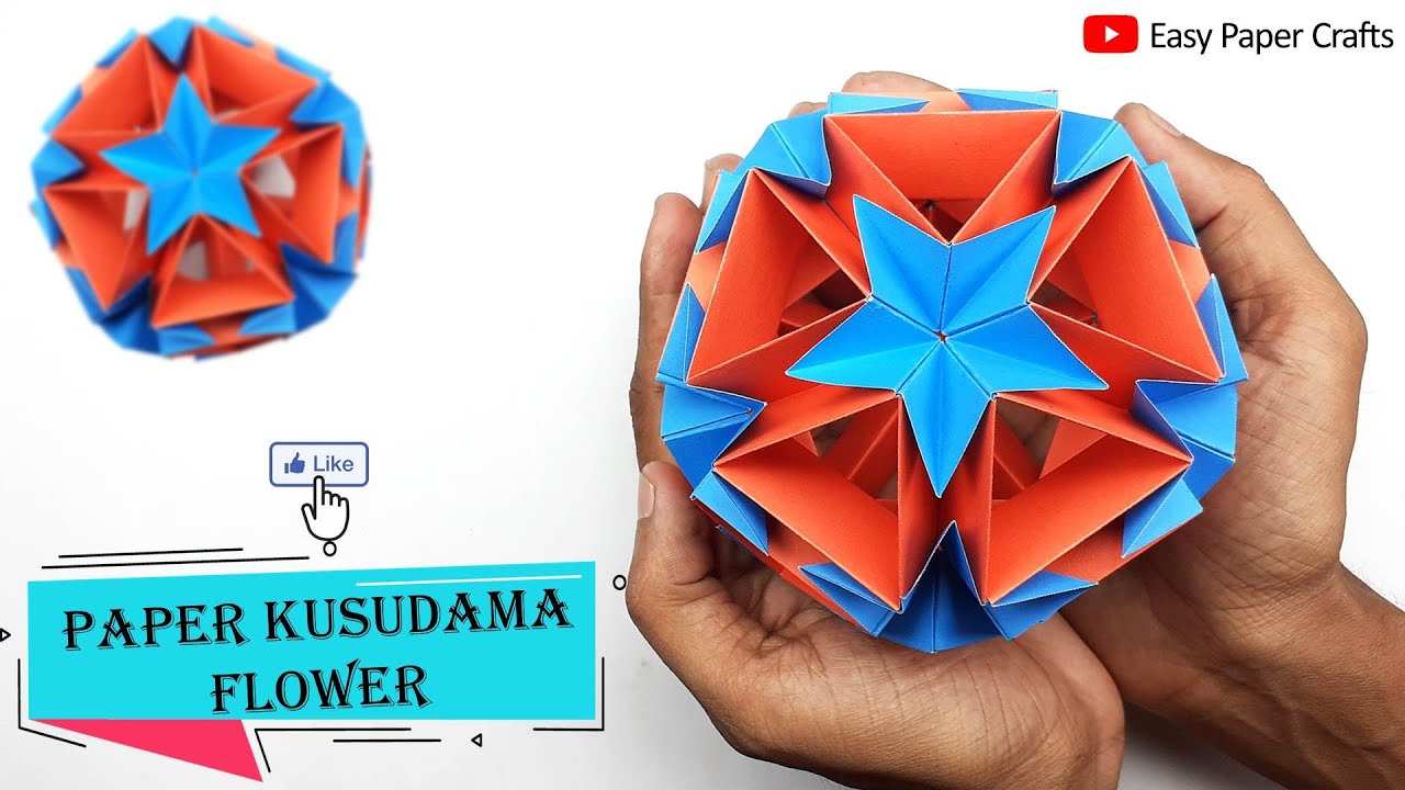 How to Make Things With Paper Easy | Kusudama Flower Ball | DIY Paper Flower | Easy Paper Crafts