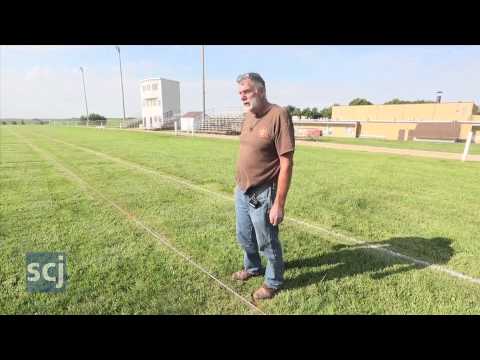 Striping the Field at Emerson Hubbard High School