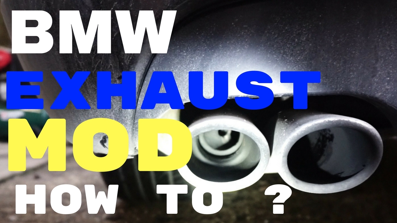 CHEAP EXHAUST MOD HOW TO ? BMW E46 YouTube