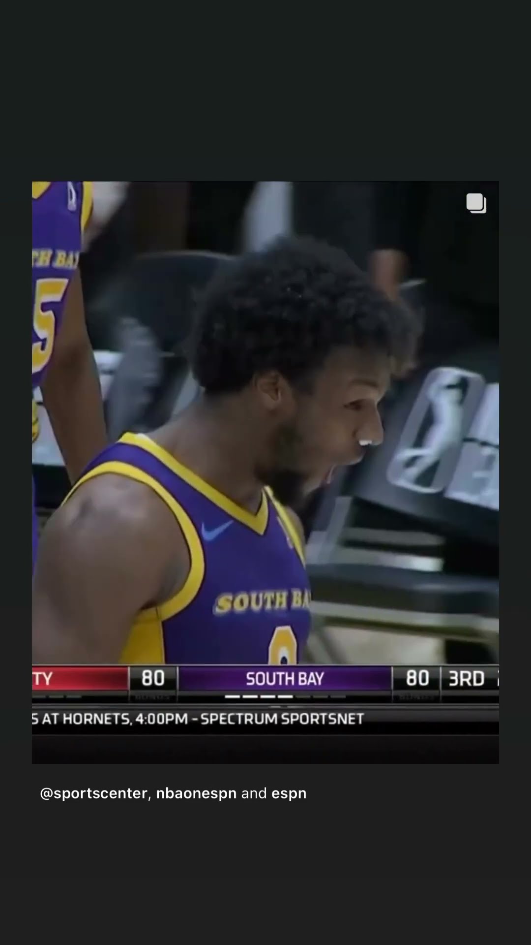 Heir to the throne ? #hoodnews #bronnyjames #dunk #poster #gleague #basketball #sports #how #wow