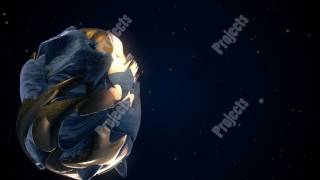Abstract CGI motion graphics and animated background