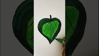 betel leaf easy drawing #viral #easydrawing #colors #green #shortsfeed #youtubeshorts #trending