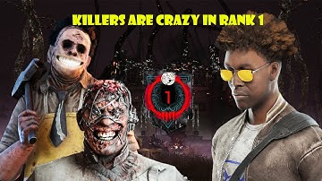 CRAZY KILLERS IN RANK 1 in DBD Mobile (NO COMMENTARY)