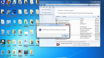Uninstall ( delete Remove) the control panel program