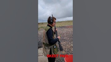 Shooting a skeet pair with a pump action shotgun