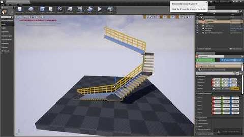 Houdini Engine HDA Stairs in Unreal Engine 4