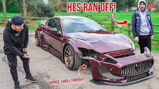 MY MASERATI GOT SMASHED .. WHATS THE DAMAGE!?