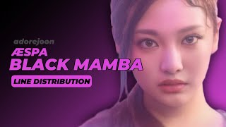 AESPA - BLACK MAMBA (line distribution)