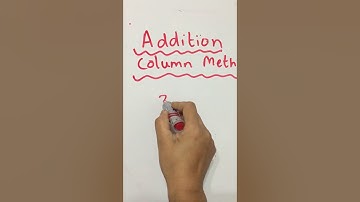 Addition using column method