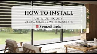 Famous How to Install Outside Mount Cordless Zebra Shades | SenseBlinds Profile