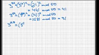 Modular exponentiation