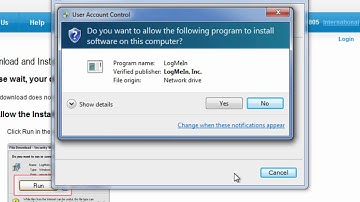 Installing LogMeIn Remote Support Tool