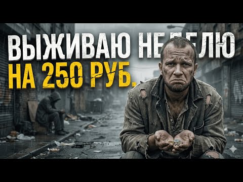 ВЫЖИВАЮ НЕДЕЛЮ НА 250 РУБЛЕЙ В РОССИИ 2025