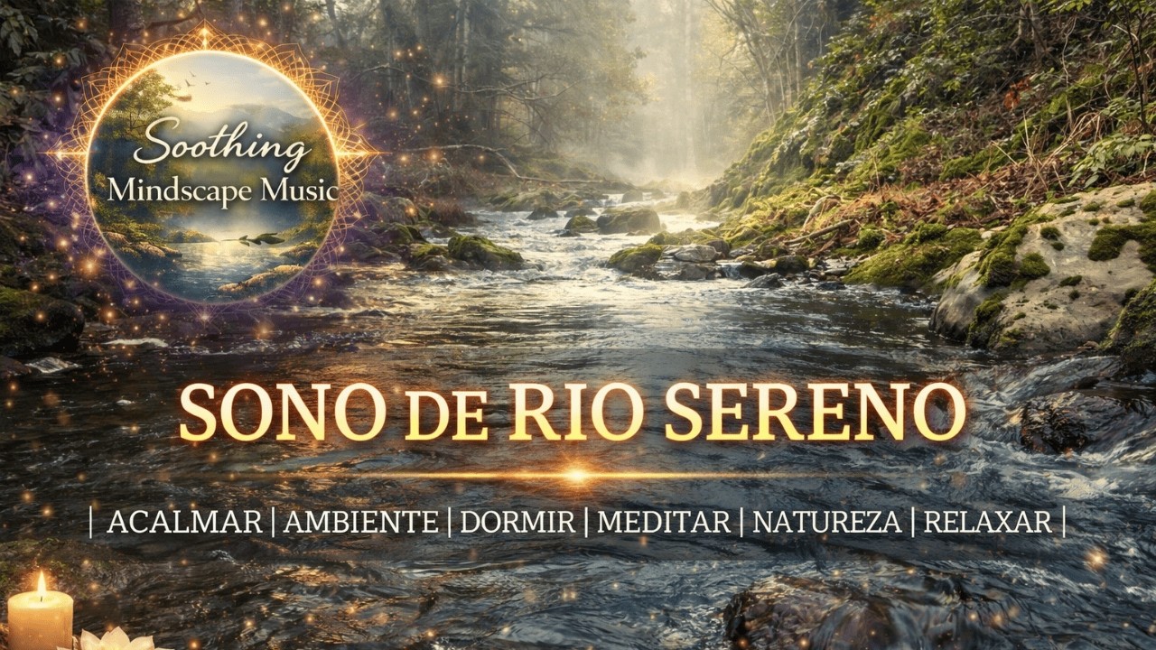 Música Relaxante Espiritual com Sons Naturais | Sono de Rio Sereno