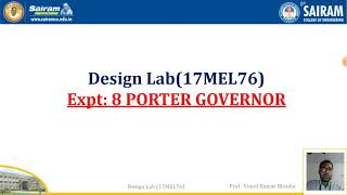 LAB VIDEO_17MEL76_EXPERIMENT 8_PORTER GOVERNOR_VINOD BIRADAR