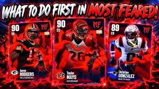 INSANE PULL! WHAT TO DO FIRST WITH IN MOST FEARED! 7 FREE 89 OVR MOST FEARED PLAYERS!