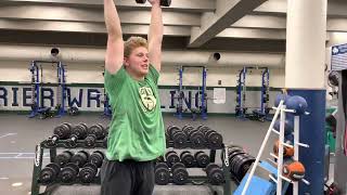 Dual dumbbell push press