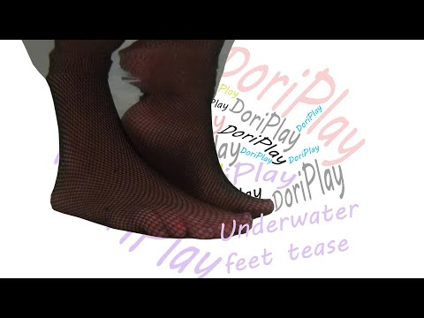 Underwater feet tease