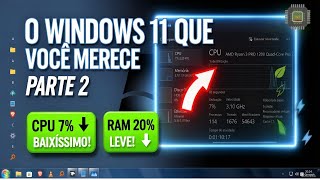 O WINDOWS 11 QUÊ VOCÊ MERECE ! A Melhor PERSONALIZAÇÃO Do YOUTUBE | LIMPO | 2 GB RAM | 2026 | PT - 2