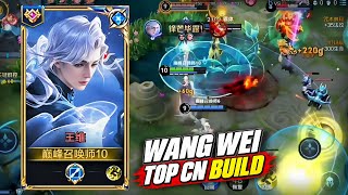 WANG WEI TOP CN BUILD & ARCANA 🤫 CLEAN PLAYS, A SOLID PICK FOR RANK PUSH | HONOR OF KINGS
