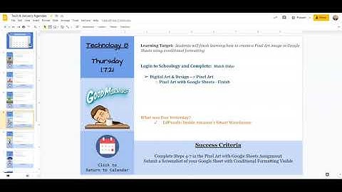1/7 Assignment: Pixel Art with Google Sheets cont.
