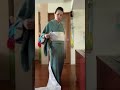 日本文化伝承プロデュース✨更紗の小紋の着付け 袷の着物に単の名古屋帯