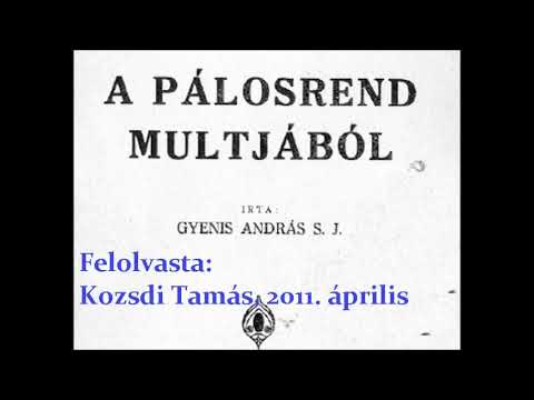 Gyenis András - A pálosrend múltjából 1930 