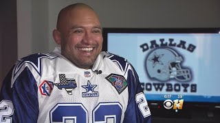 Dallas Officer Trades Badge For Blue Stars On Game Day As Cowboys 'Super Fan'