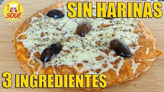 Solo 🥚🥚 2 HUEVOS Y 🥕1 ZANAHORIA: INCREIBLE PIZZA 👍Sin harinas 👍Sin horno👍Sin levadura🕑 En 10 MINUTOS