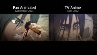 Fan-Animated vs Mappa (Comparison) - Attack on Titan The Final Season Part 2 Teaser