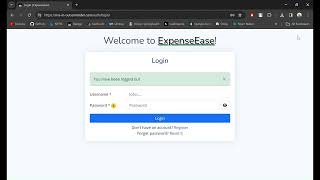 ExpenseEase a Finance Tracker | Django